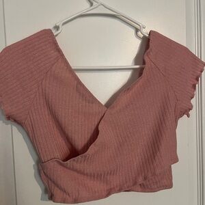 Pink crop top
